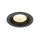 SLV - NUMINOS® L, encastré downlight, intérieur, 3000 K, 55°, IP20, rond, noir