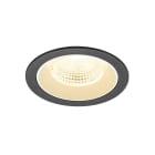 SLV - NUMINOS® L, encastré downlight, intérieur, 3000 K, 55°, IP20, rond, noir / blanc