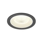 SLV - NUMINOS® L, encastré downlight, intérieur, 4000 K, 55°, IP20, rond, noir / blanc