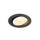SLV - NUMINOS® MOVE L, encastré downlight, 3000 K, 40°, IP20, rond, noir / blanc