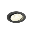 SLV - NUMINOS® MOVE L, encastré downlight, 4000 K, 20°, IP20, rond, noir / blanc