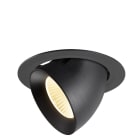 SLV - NUMINOS® GIMBLE XL, encastré downlight, intérieur, 3000 K, 40°, noir