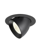 SLV - NUMINOS® GIMBLE XL, encastré downlight, intérieur, 4000 K, 20°, noir