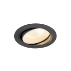 SLV - NUMINOS® MOVE XL, encastré downlight, 2700 K, 20°, IP20, rond, noir / blanc
