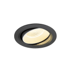 SLV - NUMINOS® MOVE XL, encastré downlight, 3000 K, 55°, IP20, rond, noir / blanc