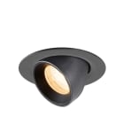 SLV - NUMINOS® GIMBLE XS, spot encastré, intérieur, 2700 K, 40°, IP20, rond, noir