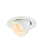 SLV - NUMINOS® GIMBLE XS, spot encastré, intérieur, 2700 K, 20°, IP20, rond, blanc