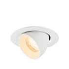 SLV - NUMINOS® GIMBLE XS, spot encastré, intérieur, 2700 K, 40°, IP20, rond, blanc