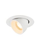 SLV - NUMINOS® GIMBLE XS, spot encastré, intérieur, 2700 K, 55°, IP20, rond, blanc