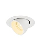 SLV - NUMINOS® GIMBLE XS, spot encastré, intérieur, 3000 K, 20°, IP20, rond, blanc