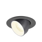 SLV - NUMINOS® GIMBLE XS, spot encastré, 4000 K, 40°, IP20, rond, noir / blanc