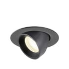 SLV - NUMINOS® GIMBLE XS, spot encastré, intérieur, 4000 K, 55°, IP20, rond, noir