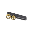 SLV - DYSKO, plafonnier et applique, double, PHASE, 2700K, 13 W, 36°, noir / or