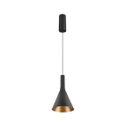 SLV - LALU® SET, suspension, base LED, CONE 15, PHASE, long. 200 cm, 2700/3000 K, noir