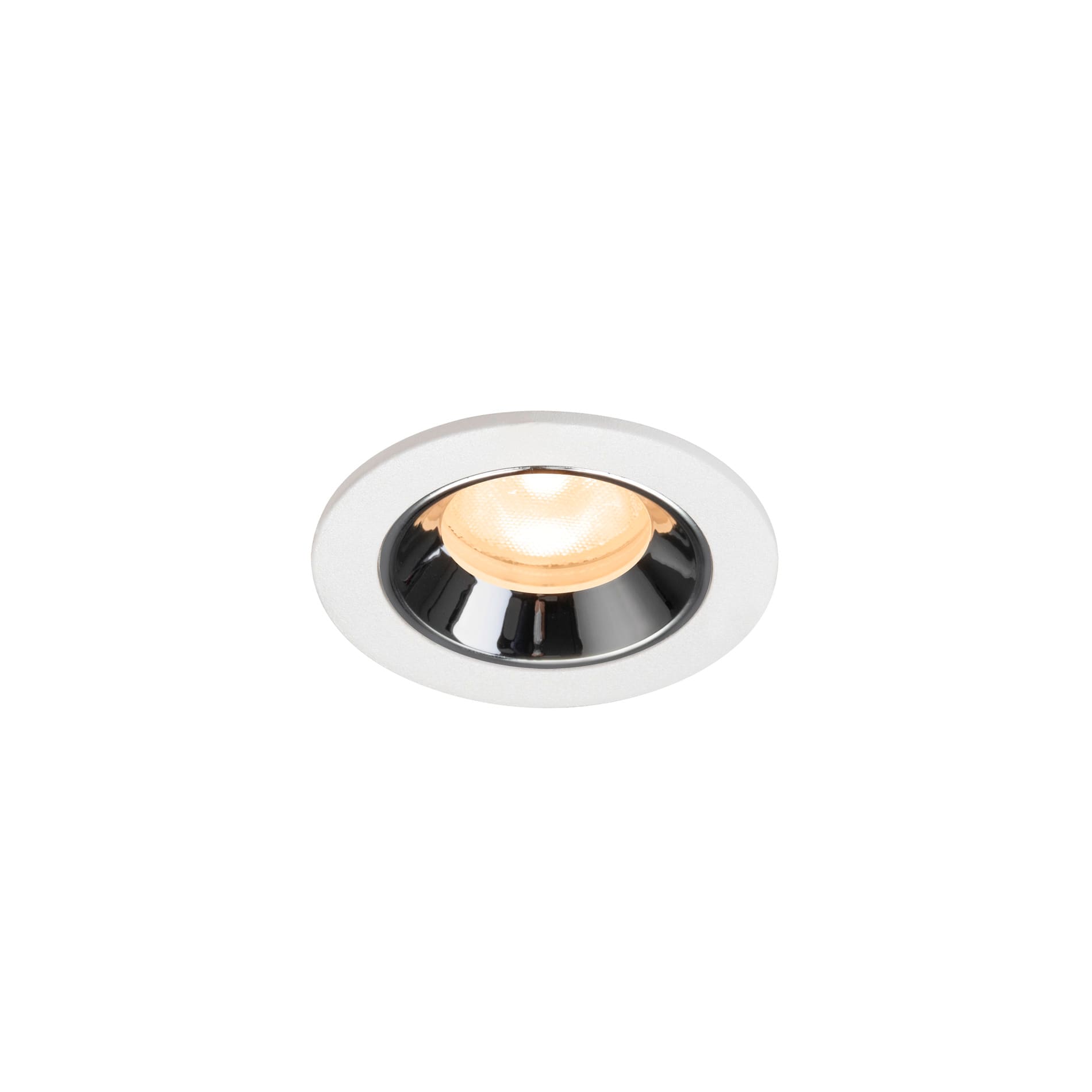 SLV - NUMINOS® XS, spot encastré, intérieur, 2700 K, 55° blanc / chrome