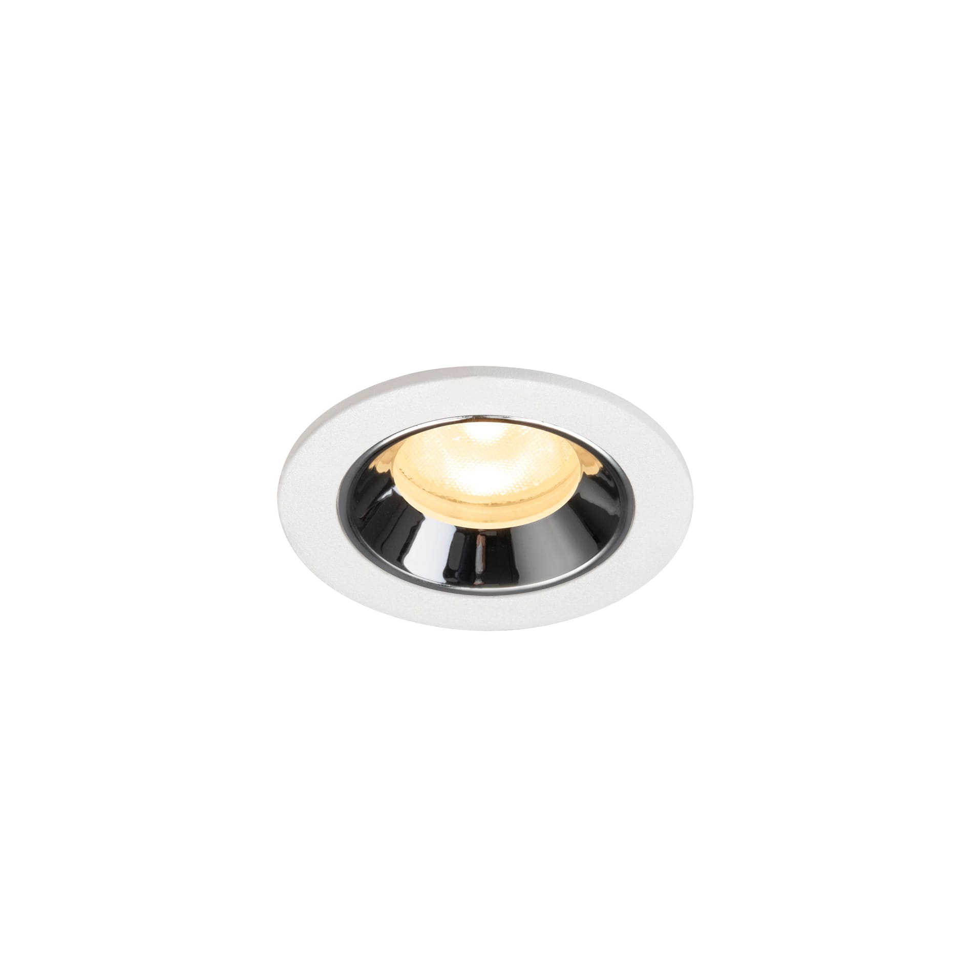 SLV - NUMINOS® XS, spot encastré, intérieur, 3000 K, 55° blanc / chrome