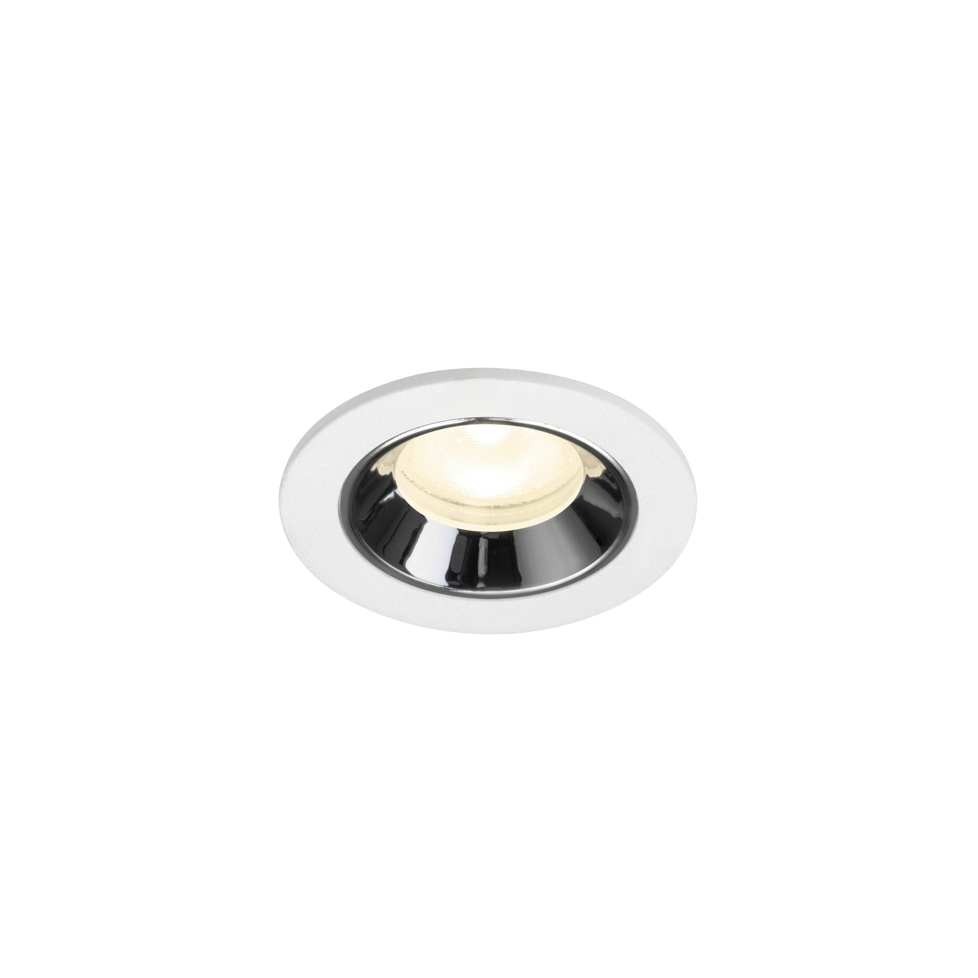 SLV - NUMINOS® XS, spot encastré, intérieur, 4000 K, 55° blanc / chrome