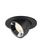 SLV - NUMINOS® GIMBLE S, spot encastré, intérieur, 4000 K, 40° noir / chrome