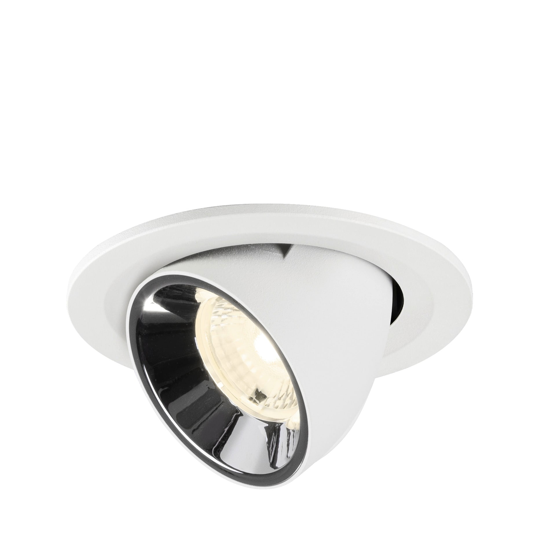 SLV - NUMINOS® GIMBLE S, spot encastré, intérieur, 4000 K, 40° blanc / chrome