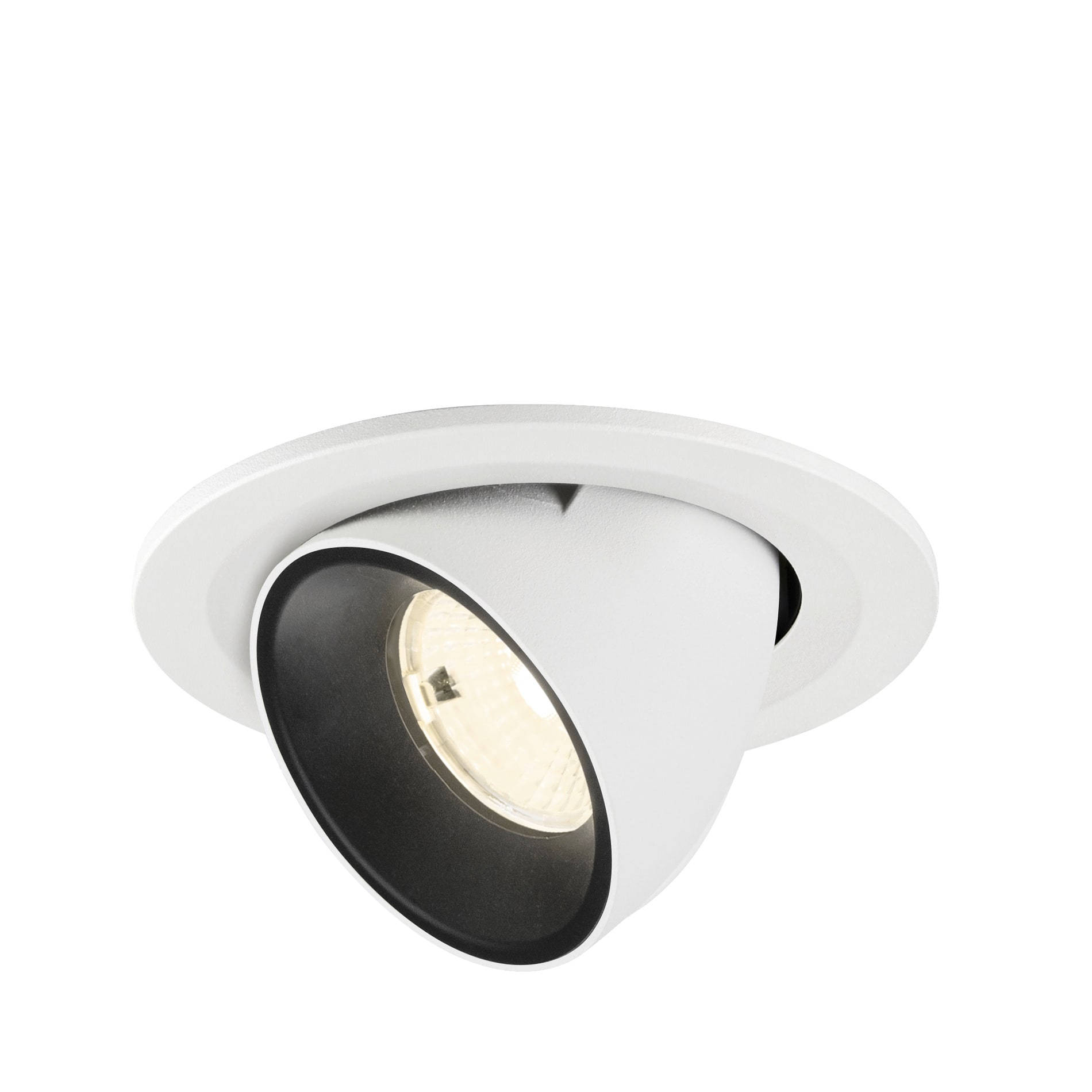 SLV - NUMINOS® GIMBLE S, spot encastré, intérieur, 4000 K, 55° blanc / noir