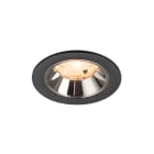SLV - NUMINOS® S, spot encastré intérieur, 2700 K, 20° noir / chrome