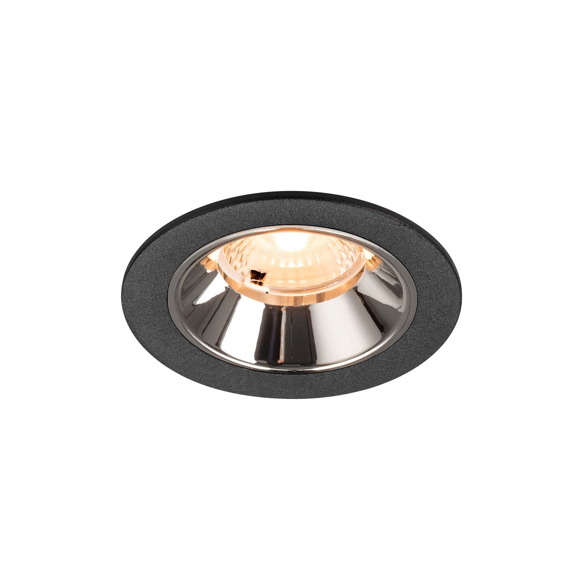 SLV - NUMINOS® S, spot encastré intérieur, 2700 K, 40° noir / chrome