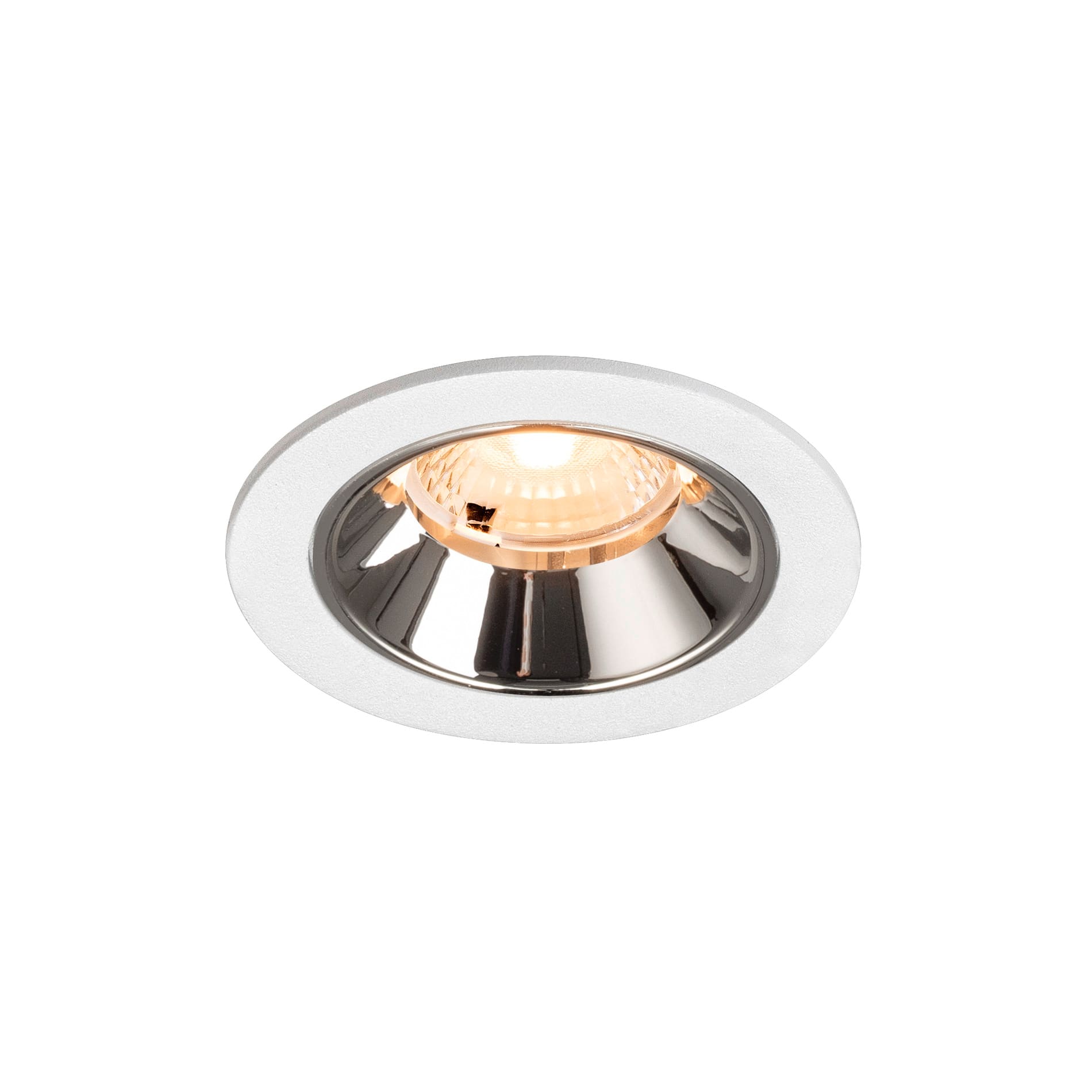 SLV - NUMINOS® S, spot encastré intérieur, 2700 K, 40° blanc / chrome