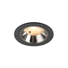 SLV - NUMINOS® S, spot encastré intérieur, 3000 K, 40° noir / chrome