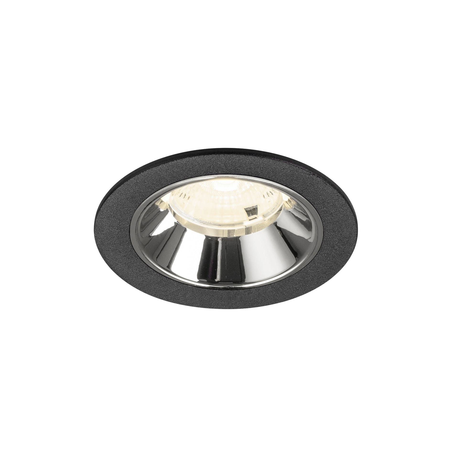 SLV - NUMINOS® S, spot encastré intérieur, 4000 K, 55° noir / chrome