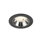SLV - NUMINOS® S, spot encastré intérieur, 4000 K, 55° noir / chrome