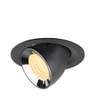 SLV - NUMINOS® GIMBLE M, encastré downlight, intérieur, 3000 K, 55° noir / chrome