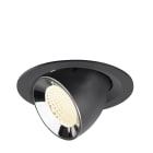 SLV - NUMINOS® GIMBLE M, encastré downlight, intérieur, 4000 K, 40° noir / chrome