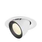 SLV - NUMINOS® GIMBLE M, encastré downlight, intérieur, 4000 K, 40° blanc / noir