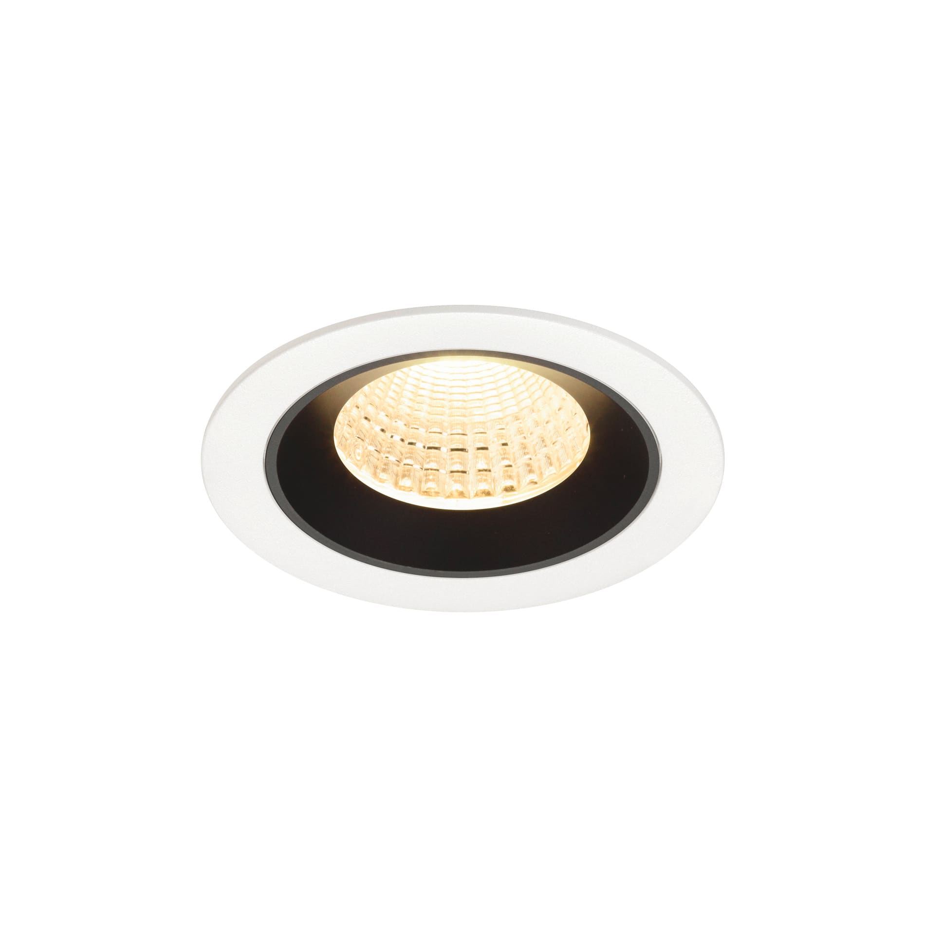SLV - NUMINOS® M, encastré downlight, intérieur, 3000 K, 55° blanc / noir