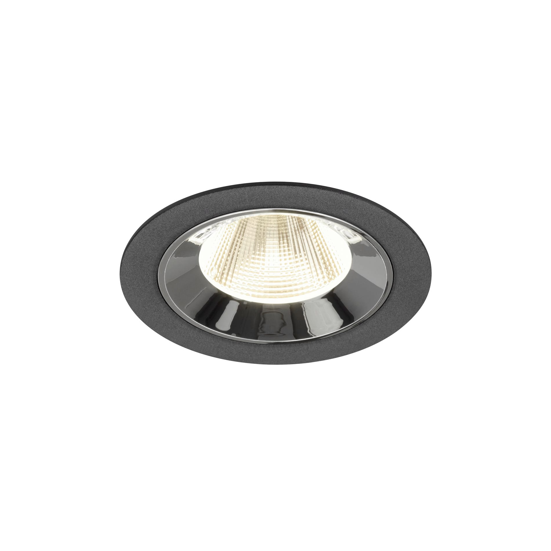 SLV - NUMINOS® M, encastré downlight, intérieur, 4000 K, 20° noir / chrome