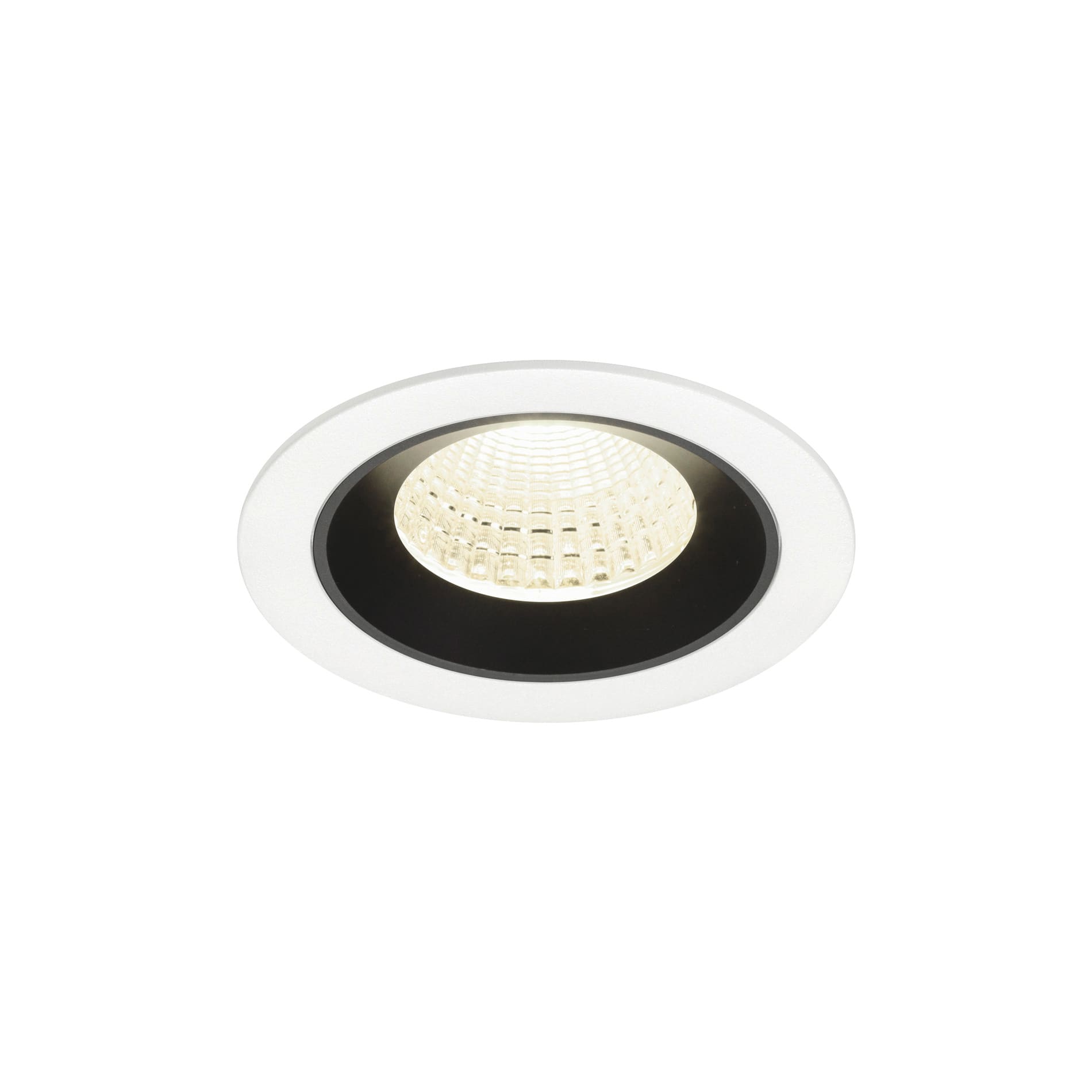 SLV - NUMINOS® M, encastré downlight, intérieur, 4000 K, 55° blanc / noir