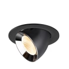 SLV - NUMINOS® GIMBLE L, encastré downlight, intérieur, 3000 K, 40° noir / chrome