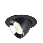 SLV - NUMINOS® GIMBLE L, encastré downlight, intérieur, 4000 K, 40° noir / chrome