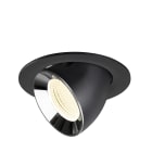 SLV - NUMINOS® GIMBLE L, encastré downlight, intérieur, 4000 K, 55° noir / chrome