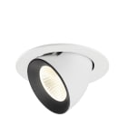 SLV - NUMINOS® GIMBLE L, encastré downlight, intérieur, 4000 K, 40° blanc / noir