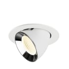 SLV - NUMINOS® GIMBLE L, encastré downlight, intérieur, 4000 K, 55° blanc / chrome