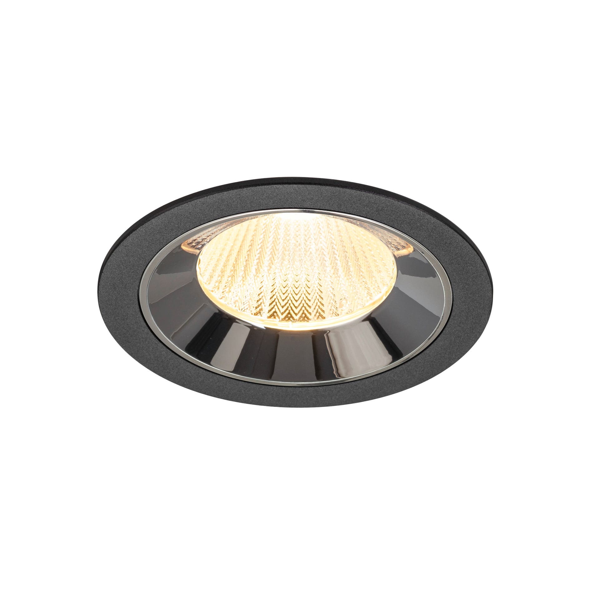 SLV - NUMINOS® L, encastré downlight, intérieur, 3000 K, 40° noir / chrome