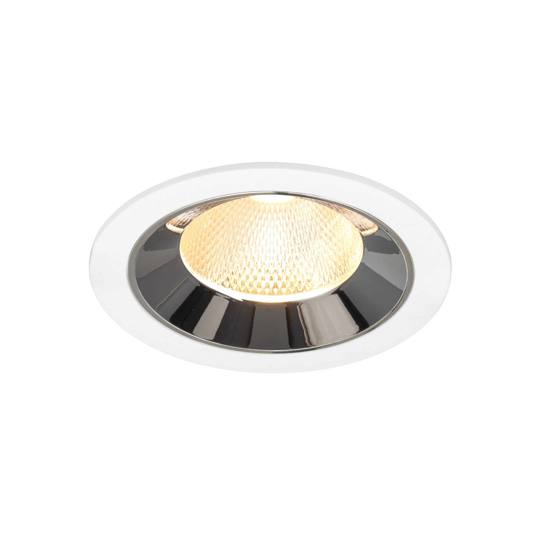 SLV - NUMINOS® L, encastré downlight, intérieur, 3000 K, 20° blanc / chrome