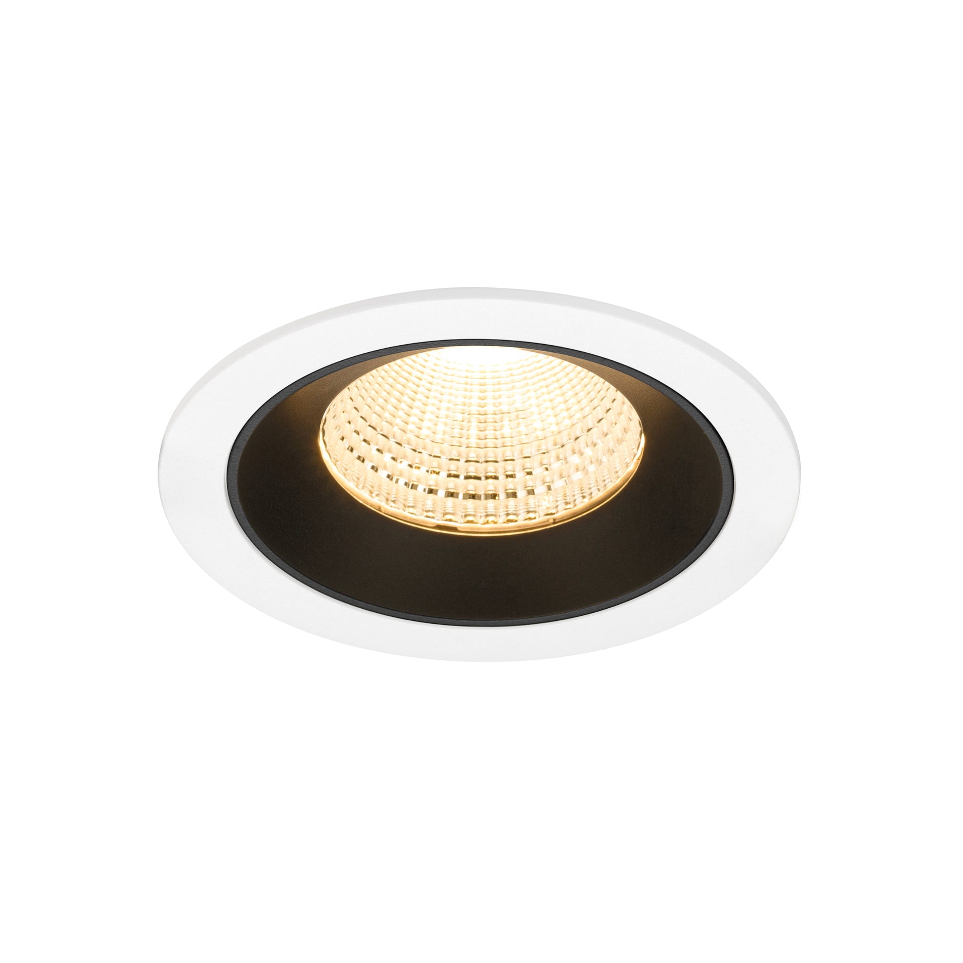 SLV - NUMINOS® L, encastré downlight, intérieur, 3000 K, 55° blanc / noir