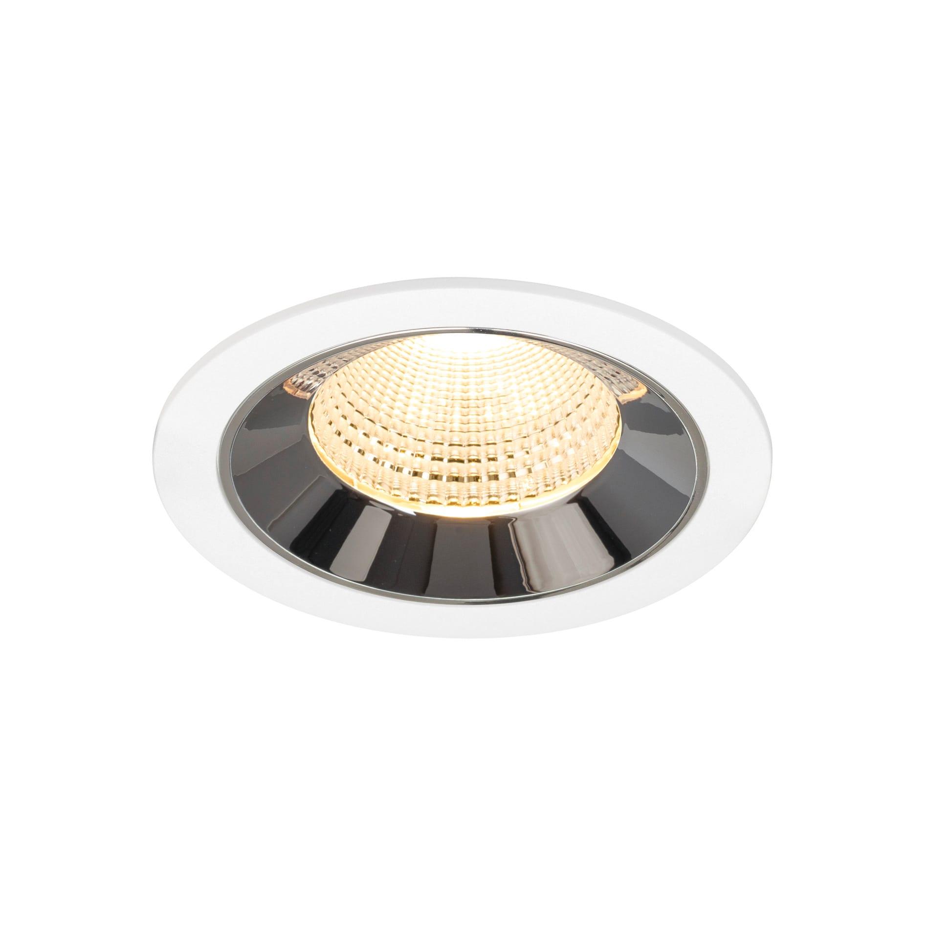 SLV - NUMINOS® L, encastré downlight, intérieur, 3000 K, 55° blanc / chrome