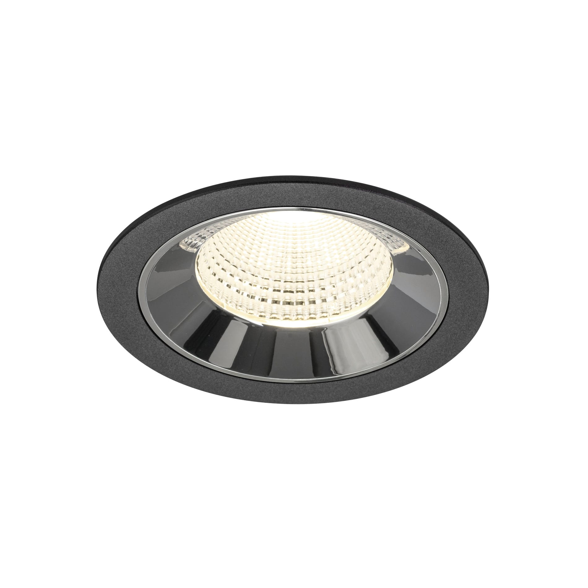 SLV - NUMINOS® L, encastré downlight, intérieur, 4000 K, 55° noir / chrome