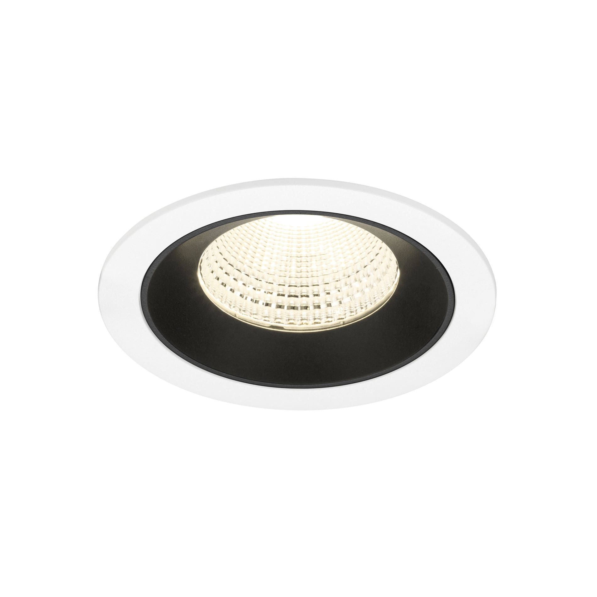 SLV - NUMINOS® L, encastré downlight, intérieur, 4000 K, 55° blanc / noir
