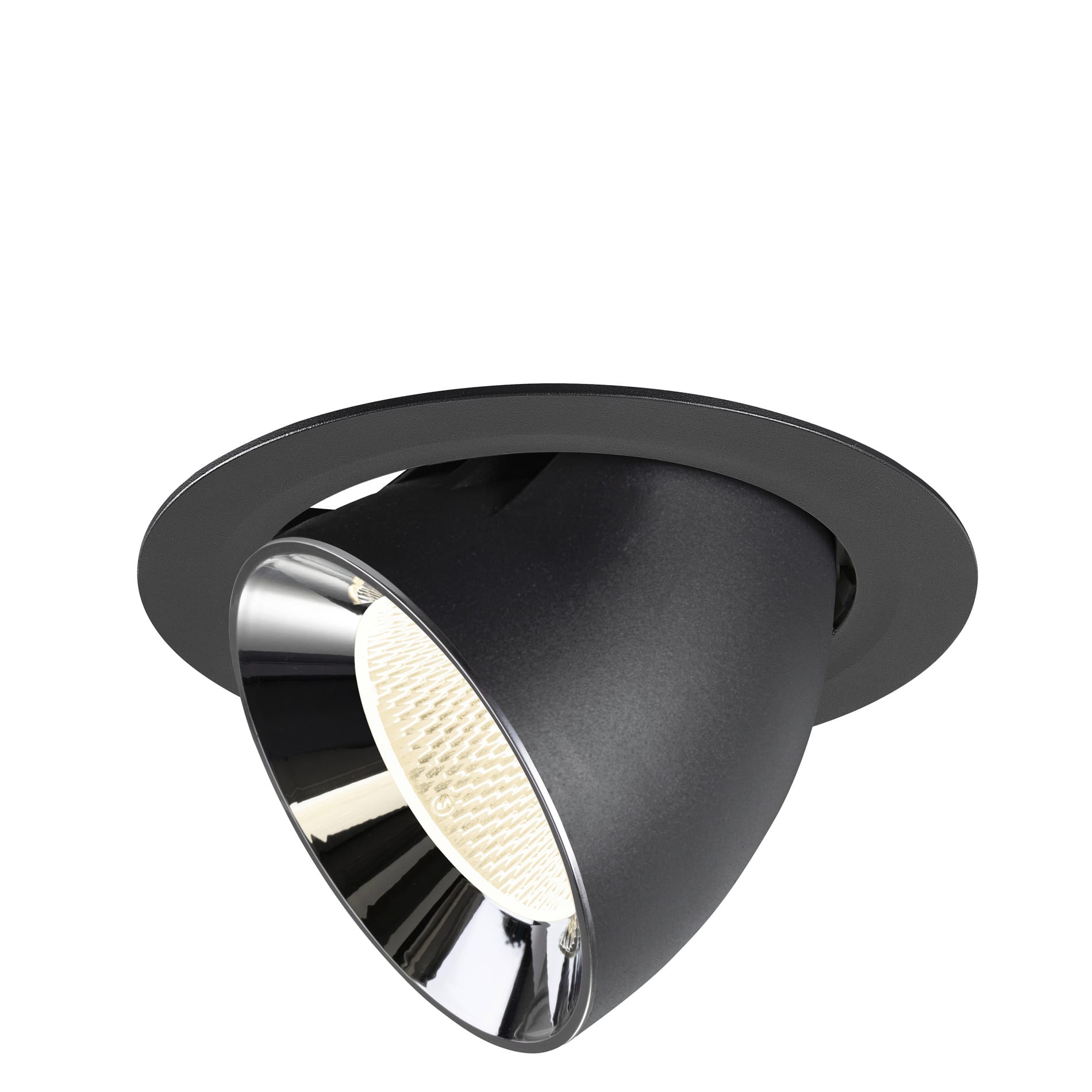 SLV - NUMINOS® GIMBLE XL, encastré downlight, intérieur, 4000 K, 20° noir / chrome