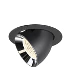 SLV - NUMINOS® GIMBLE XL, encastré downlight, intérieur, 4000 K, 55° noir / chrome