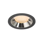 SLV - NUMINOS® XL, encastré downlight, intérieur, 2700 K, 55° noir / chrome